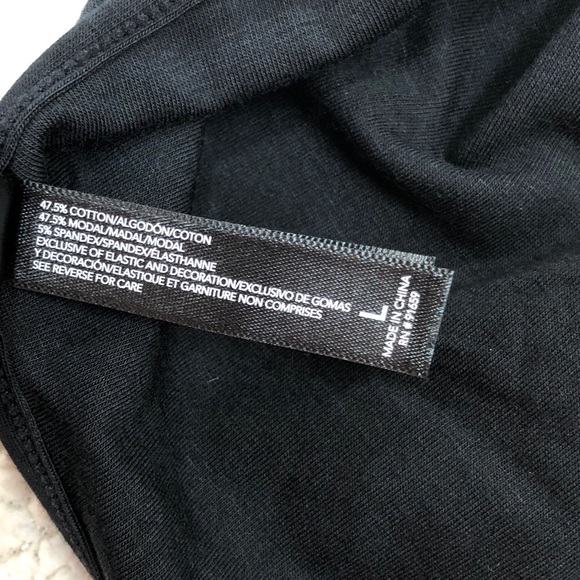 Sam Edelman Black Strappy Plunge Cotton Bodysuit L - Picture 11 of 13